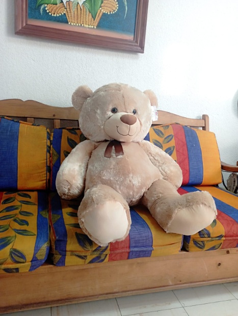 Imagen de Oso de peluche gigante 105 cms senado totalmente color arena numero 2