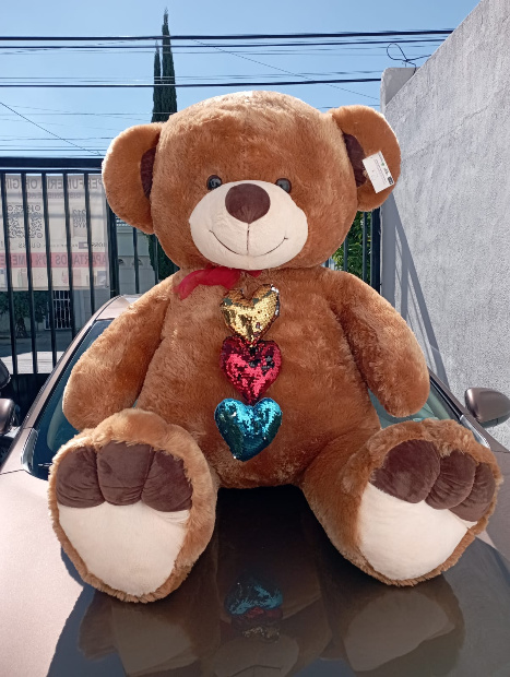 Imagen de Oso de peluche gigante café de 1.40 gordísimo