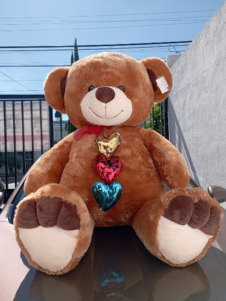 Imagen de Oso de peluche gigante café de 1.40 gordísimo numero 1