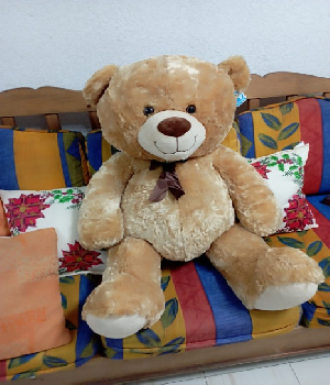 Imagen de Oso de peluche gigante color miel 105 cms 