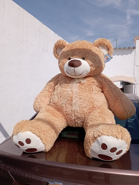 Imagen de Oso de peluche gigante color miel 130 cm REALES