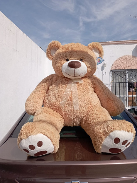 Imagen de Oso de peluche gigante color miel 130 cm REALES numero 1