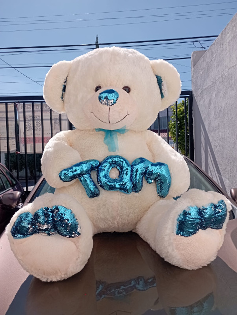 Imagen de Oso de peluche gigante crema de 1.40 gordísimo