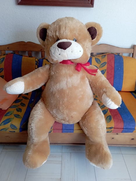 Imagen de Oso pecas de peluche gigante de 125 cms color miel numero 2