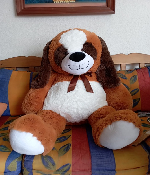 Imagen de Perro de peluche gigante Berny Chompon 105 cms