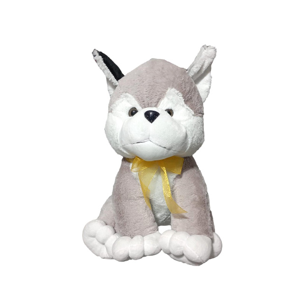 Imagen de Perro husky de peluche de 34 cm de altura