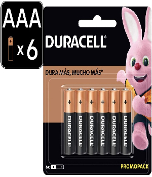 Imagen de Pilas Duracell AAA paquete con 6 pilas