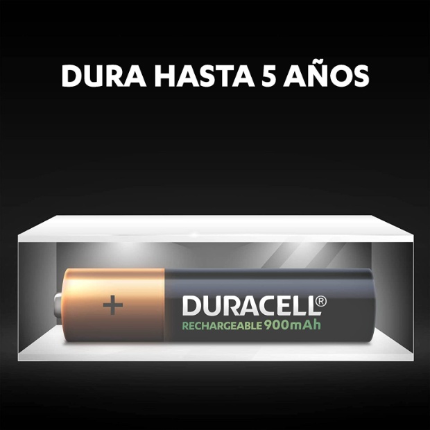 Imagen de Pilas Recargables Duracell precargadas AAA numero 1