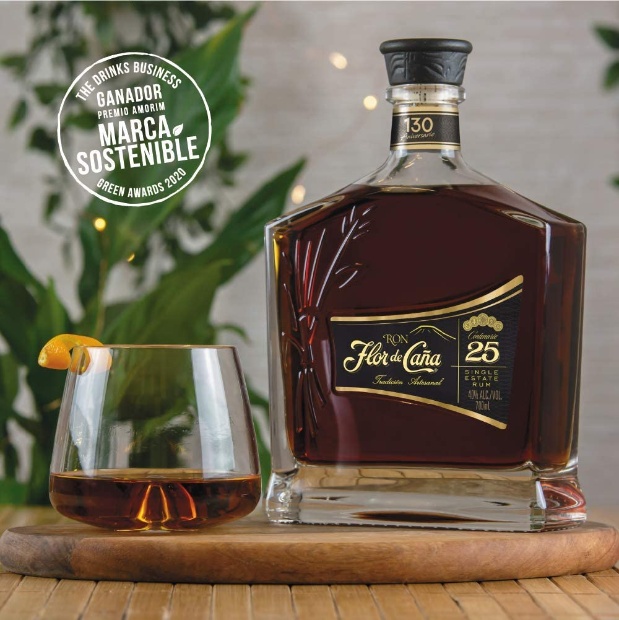 Imagen de Ron flor de caña 25 años tradicional certificado 750 ml