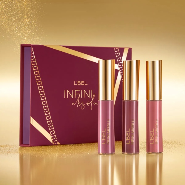 Imagen de Set de Labiales LBEL infiniti absolu tono nude con bolsa  de regalo para ma numero 1