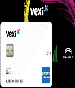 Imagen de Tarjeta De Credito Garantizada Vexi Carnet o American Express construye his