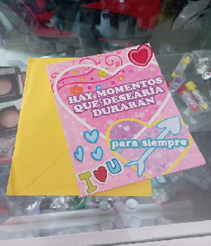 Imagen de Tarjeta de regalo con sobre Hay momentos que desearia duraran para siempre