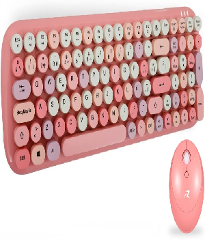 Imagen de Teclado mecanico Redlemon Rosa para girl gammer con mouse