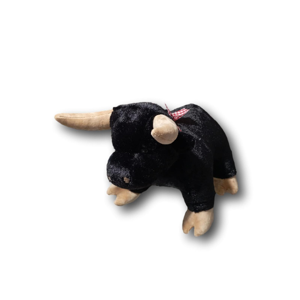 Imagen de Toro de peluche color negro de 40 cm numero 1