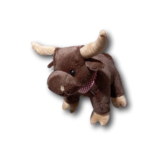 Imagen de Toro de peluche de 40 cm color café numero 2