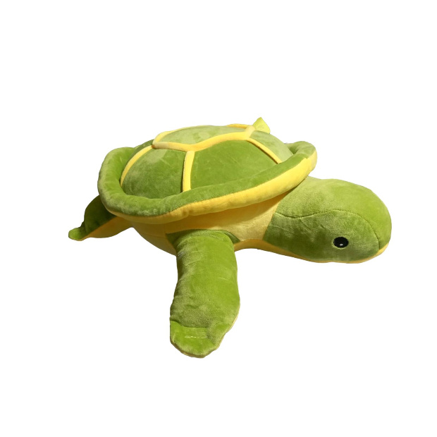 Imagen de Tortuga de peluche cute color verde y amarillo de 45 cm numero 1