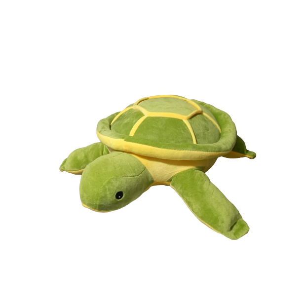 Imagen de Tortuga de peluche cute color verde y amarillo de 45 cm