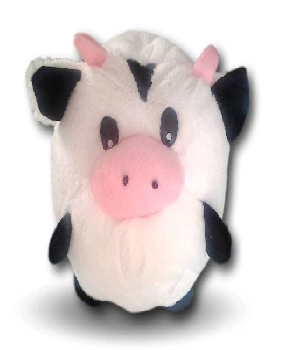 Imagen de Vaca de peluche en forma de bola