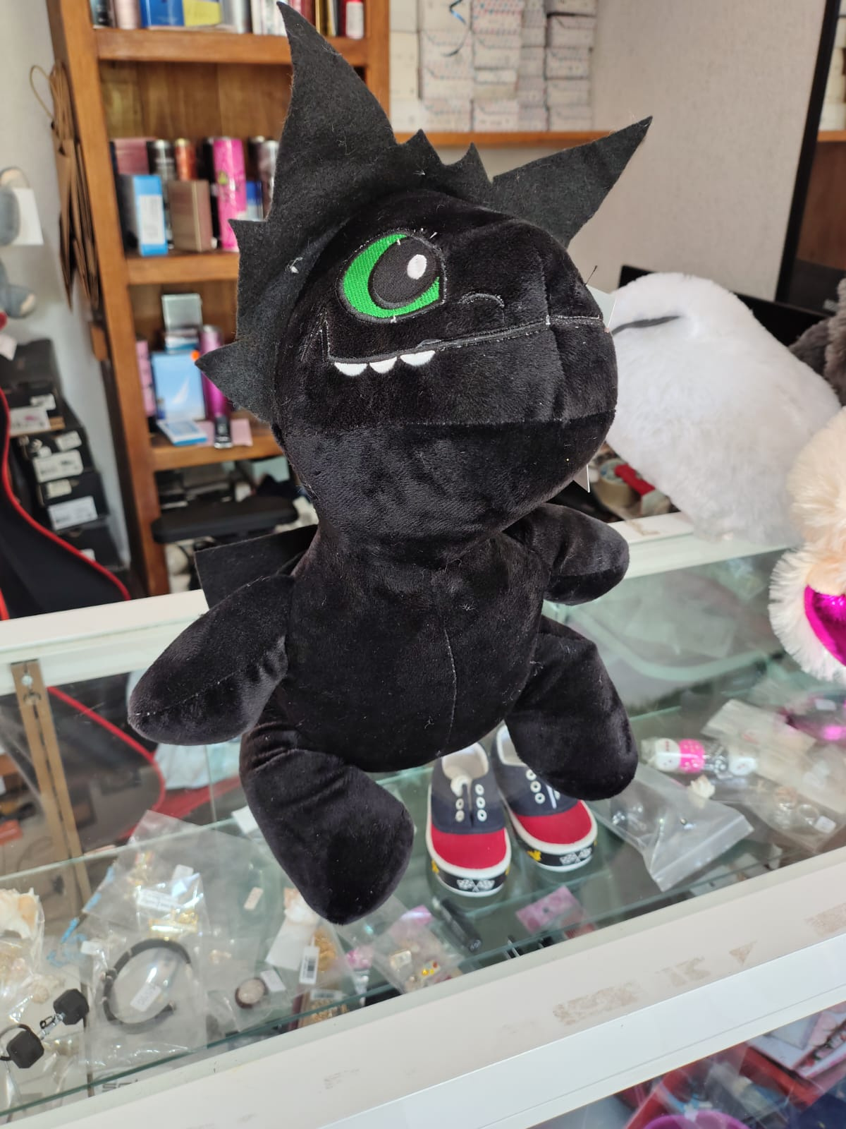Imagen de Chimuelo de peluche 35 cm color negro y ojos verdes