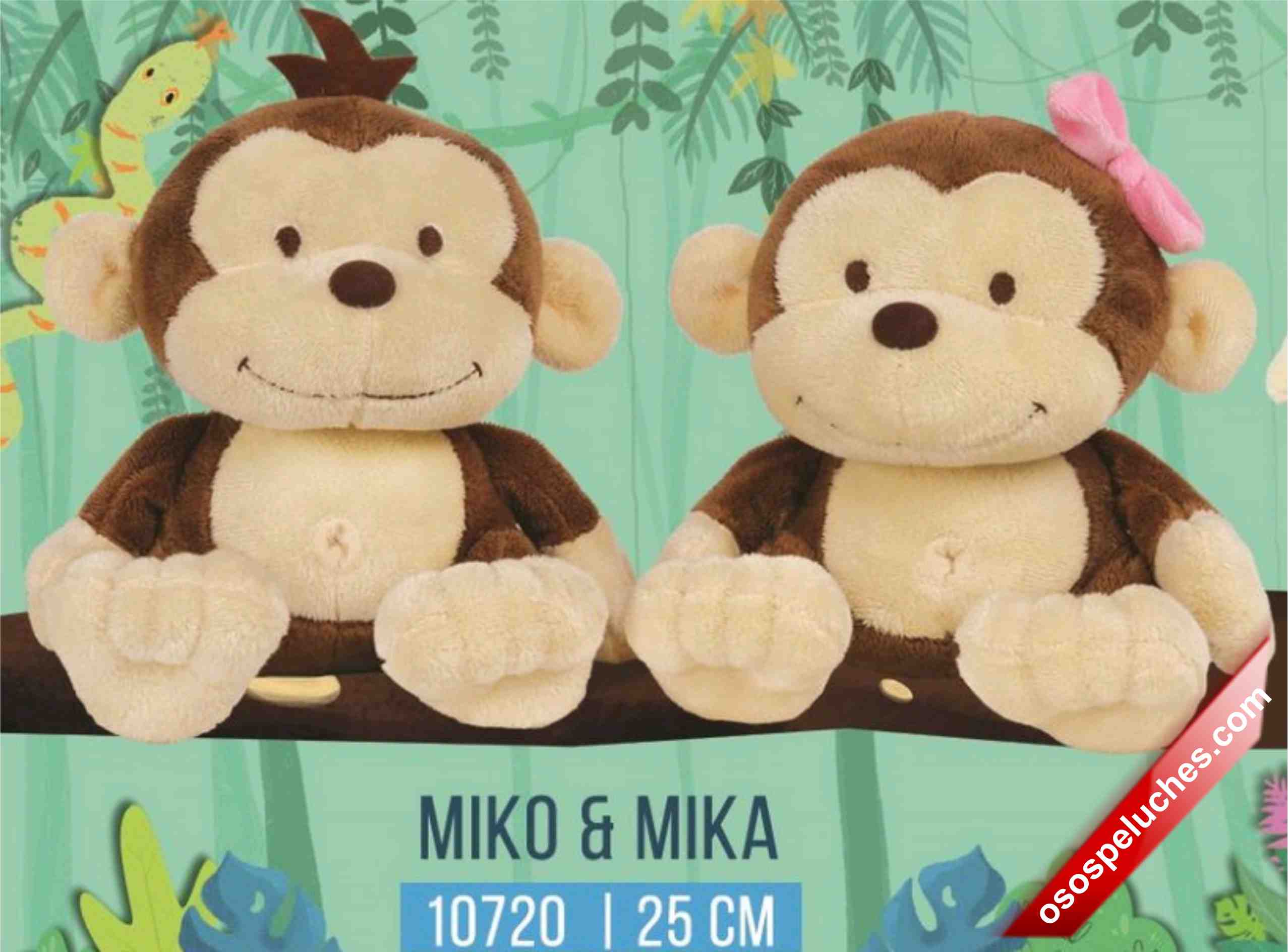 Imagen de Changos de peluche Miko y Mika cu